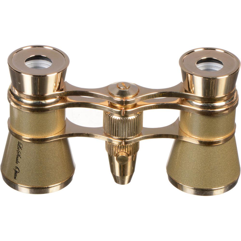 LaScala Optics 3x25 Aida Opera Glasses with Red Flashlight