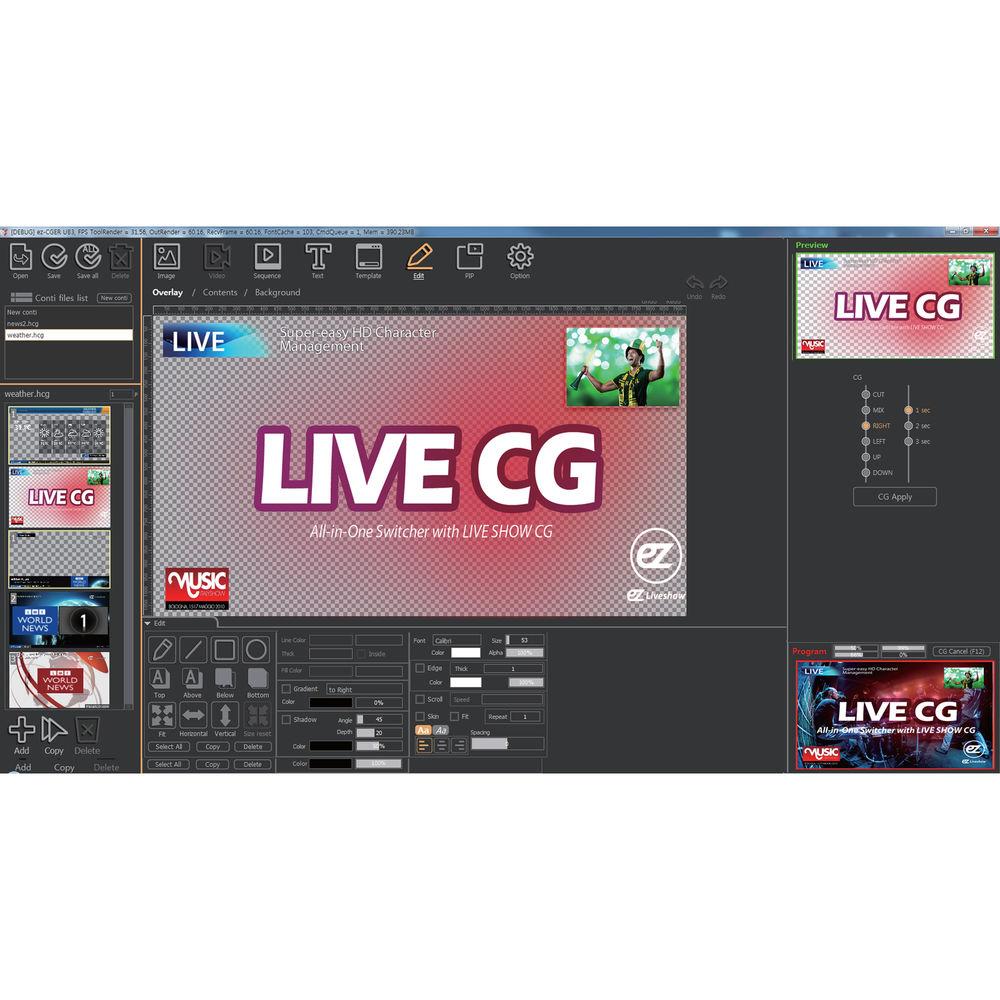 Lumantek ez-CGER mini Live HD-SDI USB Fill Key and CG Generator with CGER Software