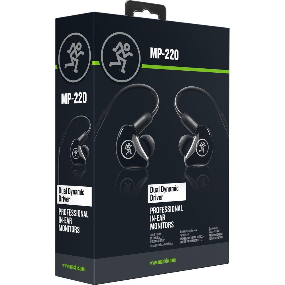 Mackie MP-220 Dual Dynamic Driver In-Ear Headphones