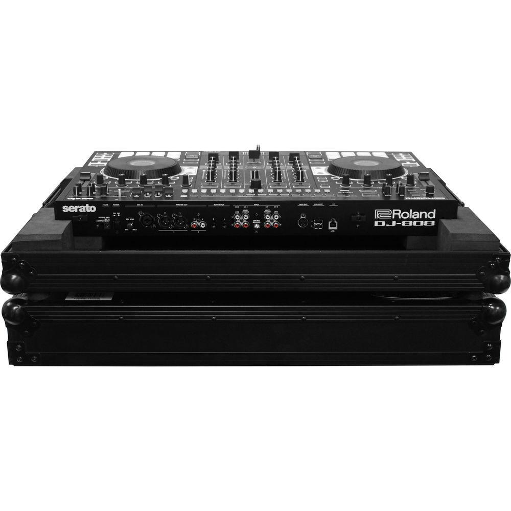 Odyssey Innovative Designs Black Label Low-Profile Case for Roland DJ-808 DJ Controller
