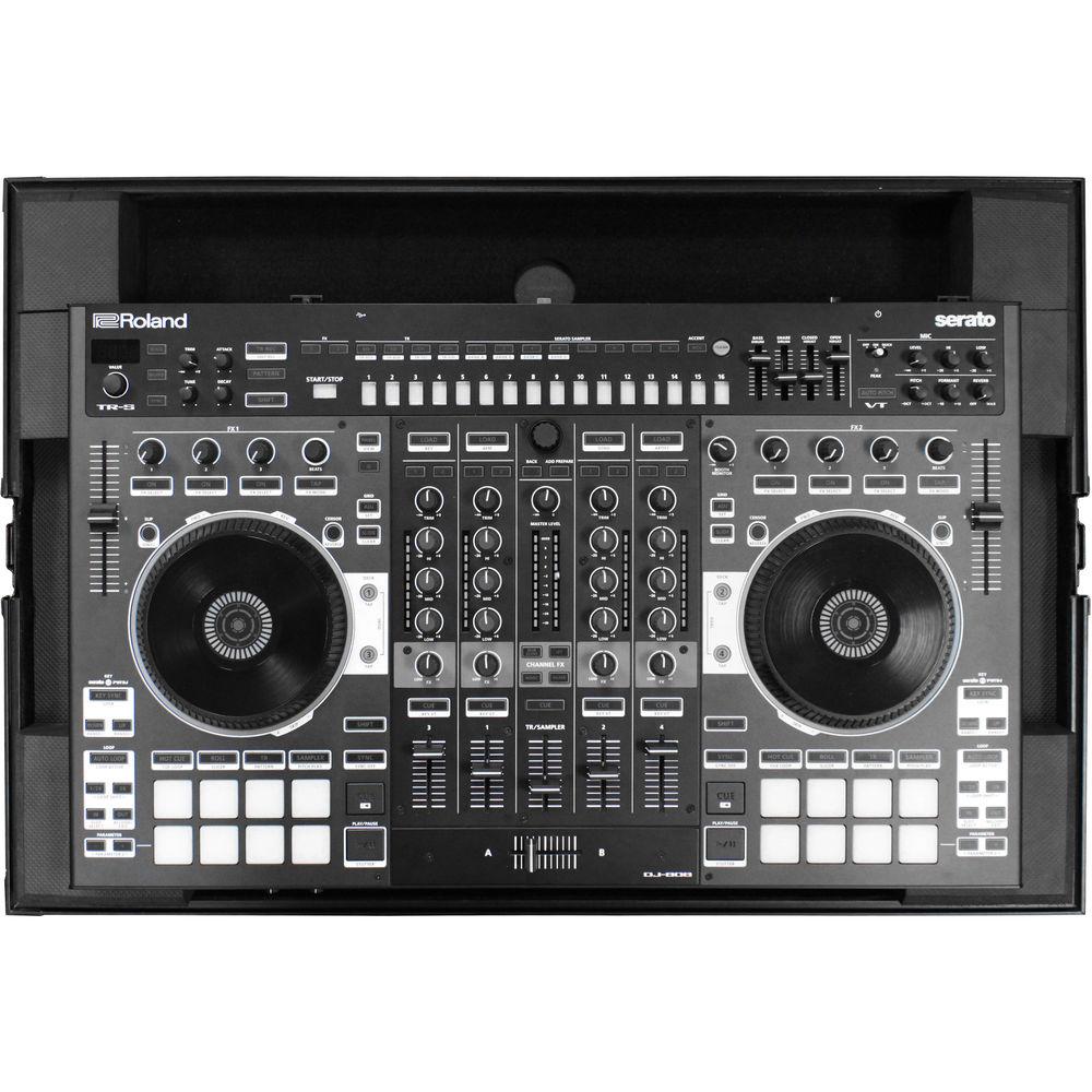 Odyssey Innovative Designs Black Label Low-Profile Case for Roland DJ-808 DJ Controller