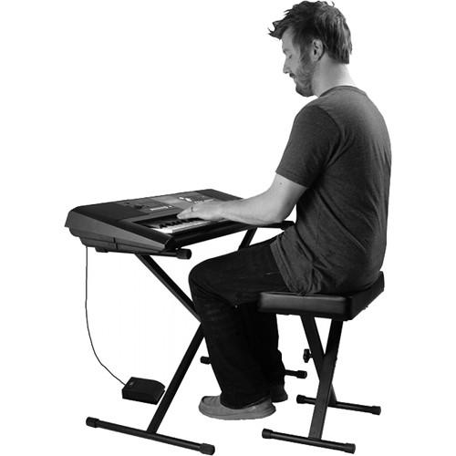 On-Stage Keyboard Stand and Bench Pack with Keyboard Sustain Pedal