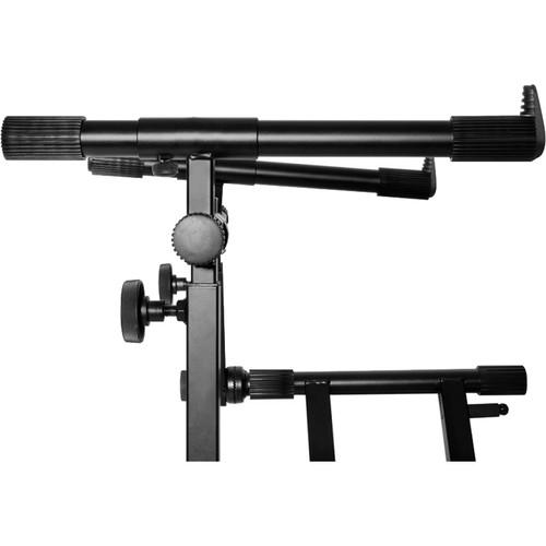On-Stage KS7292 Double-X Ergo Lok Keyboard Stand with Second Tier