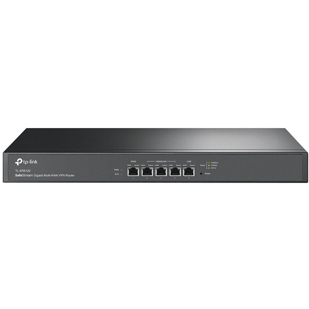 TP-Link TL-ER6120 SafeStream Gigabit Multi-WAN Rack Mount VPN Router, TP-Link, TL-ER6120, SafeStream, Gigabit, Multi-WAN, Rack, Mount, VPN, Router