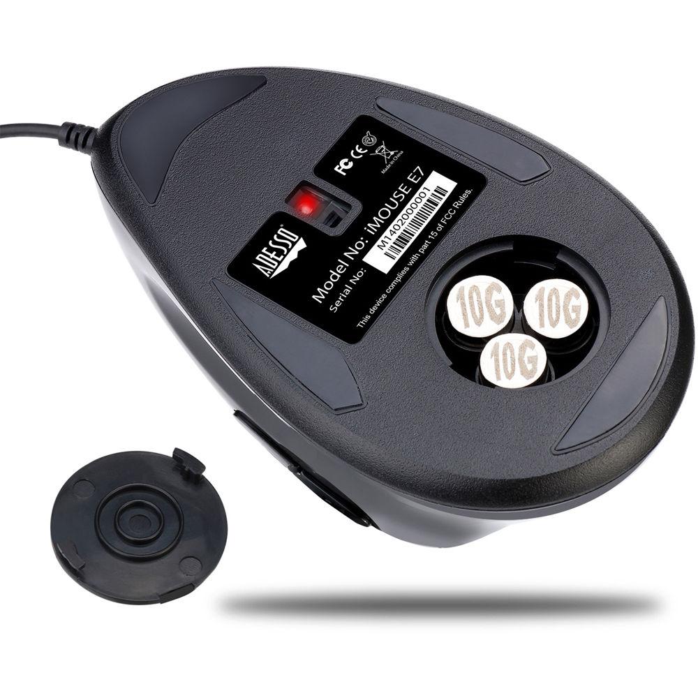 Adesso iMouse E7 Left-Handed Vertical Ergonomic Programmable Mouse