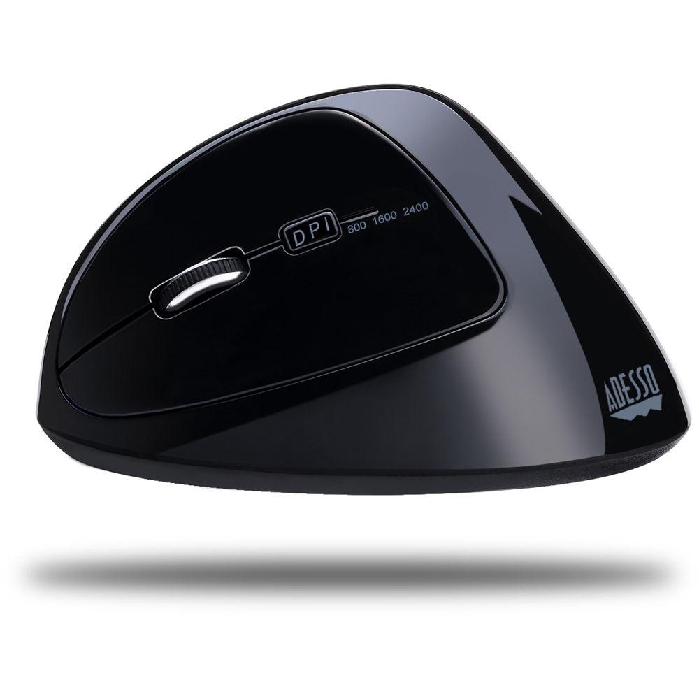 Adesso iMouse E70 2.4GHz Wireless Ergonomic Programmable Left-Handed Mouse, Adesso, iMouse, E70, 2.4GHz, Wireless, Ergonomic, Programmable, Left-Handed, Mouse