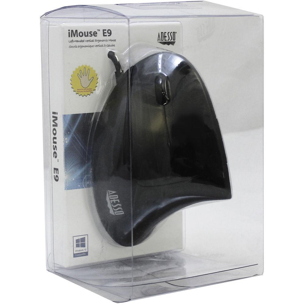 Adesso iMouse E9 Left-Handed Ergonomic Vertical Mouse