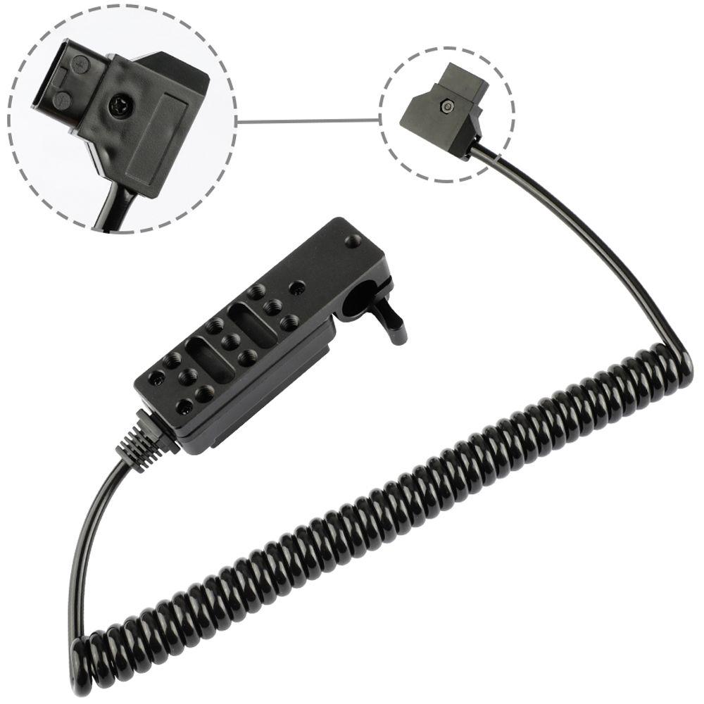 CAMVATE Male D-Tap To 4-Port Female D-Tap Hub With 15mm Rod Clamp