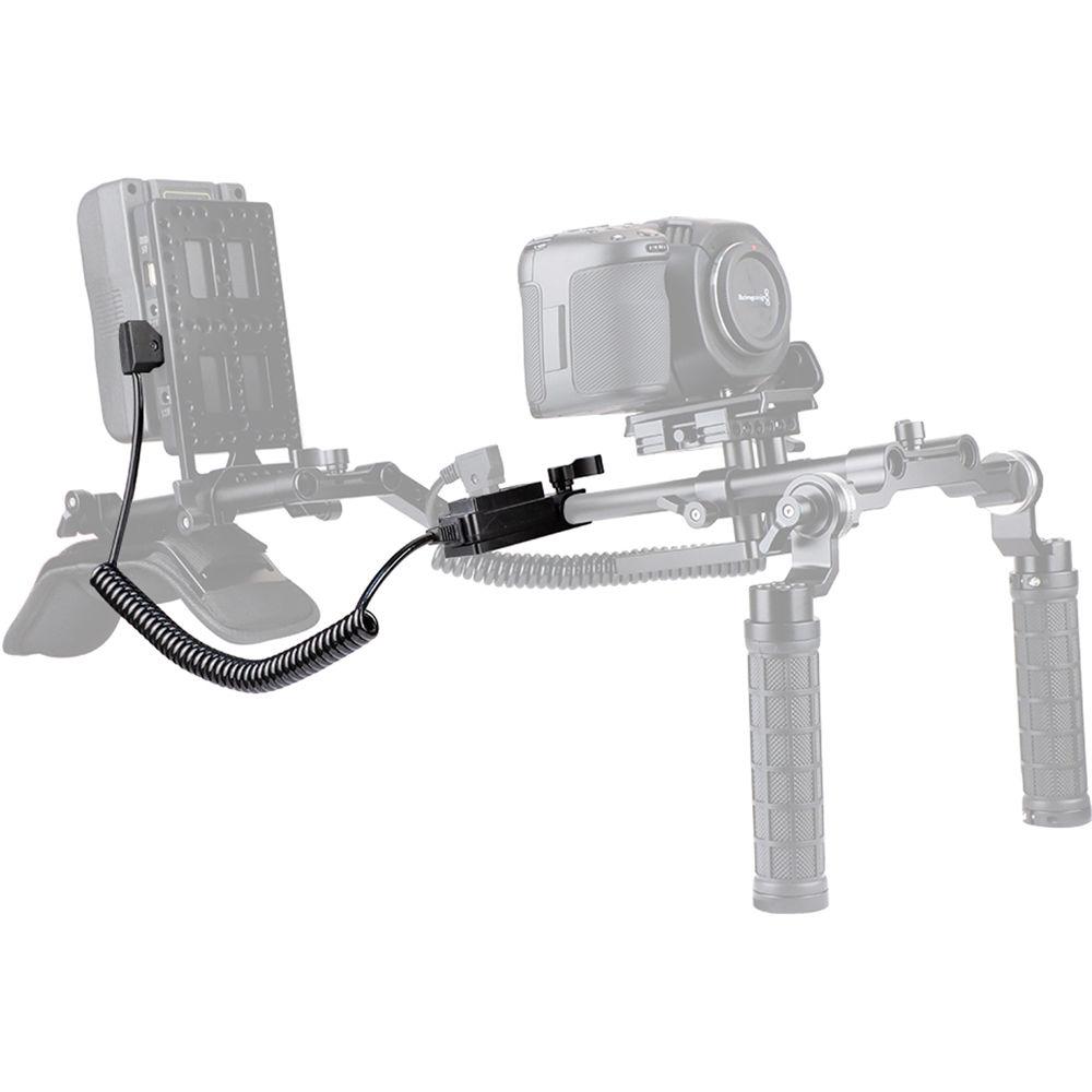 CAMVATE Male D-Tap To 4-Port Female D-Tap Hub With 15mm Rod Clamp