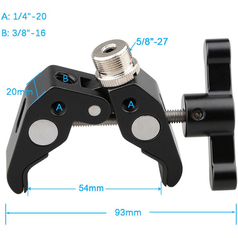 CAMVATE Super Clamp With 5 8"-27 Screw For Microphone