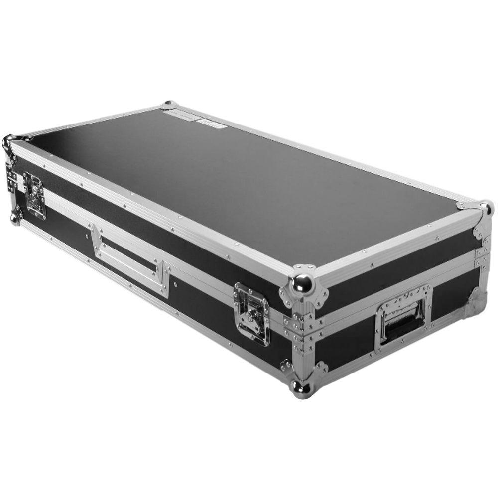 DeeJay LED Fly Drive Battle Case with Laptop Shelf for Two Turntables & One RN62 Mixer