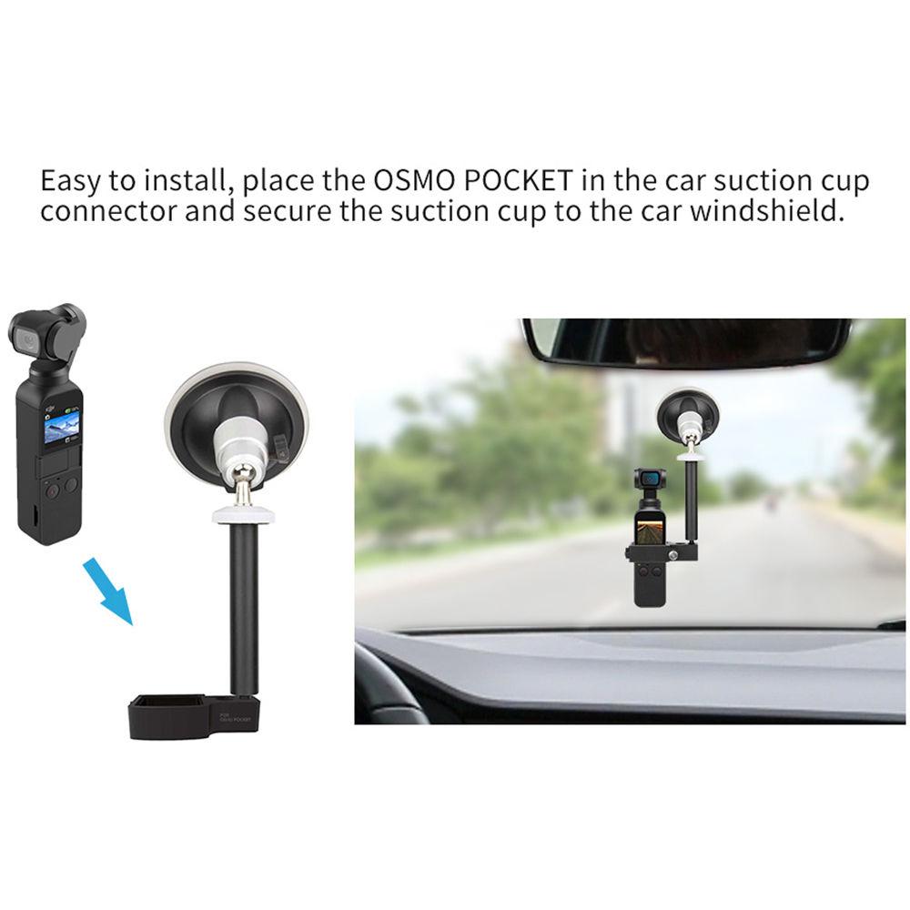 DigitalFoto Solution Limited Car Inside Suction Cup With Mounting Adapterring For DJI Osmo Pocket