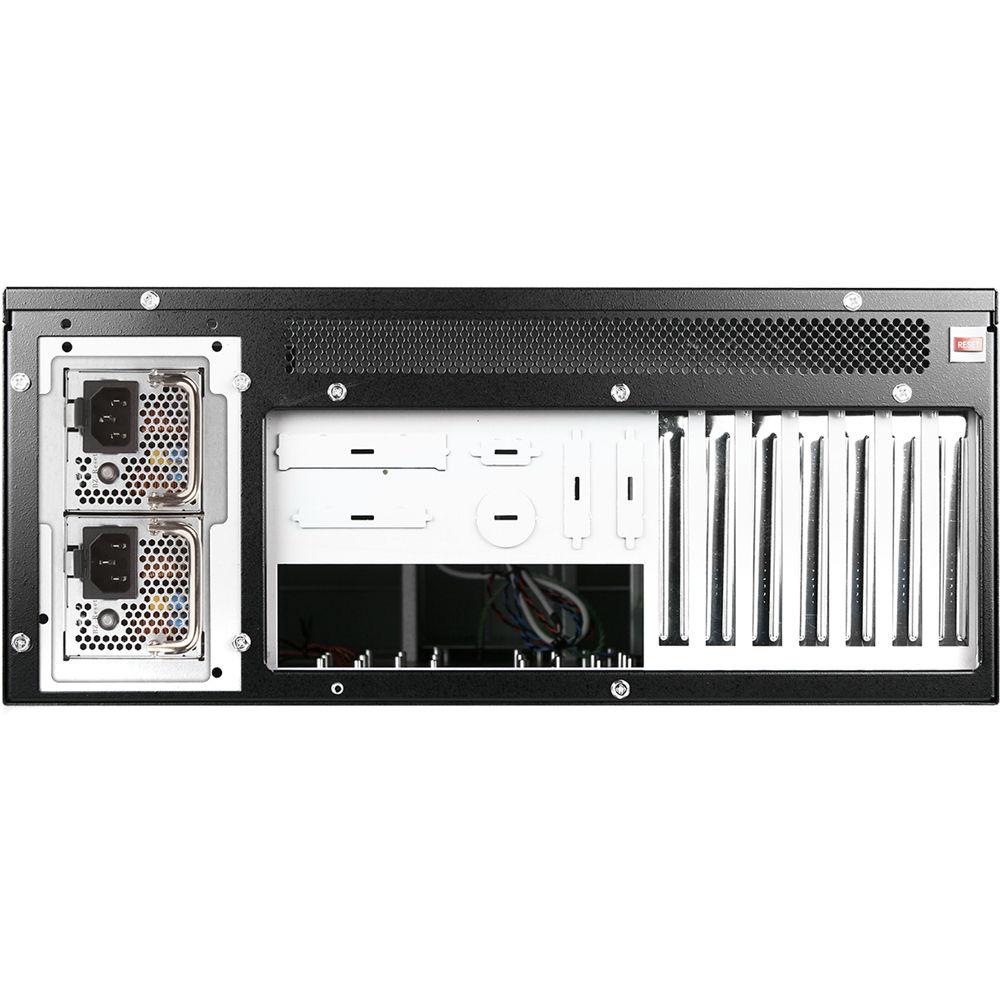 iStarUSA D-410 4 RU 10-Bay Stylish Storage Server Rackmount Chassis with 500W Redundant Power Supply