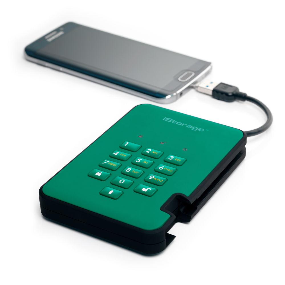 Istorage 3TB diskAshur2 USB 3.1 Encrypted Portable HDD