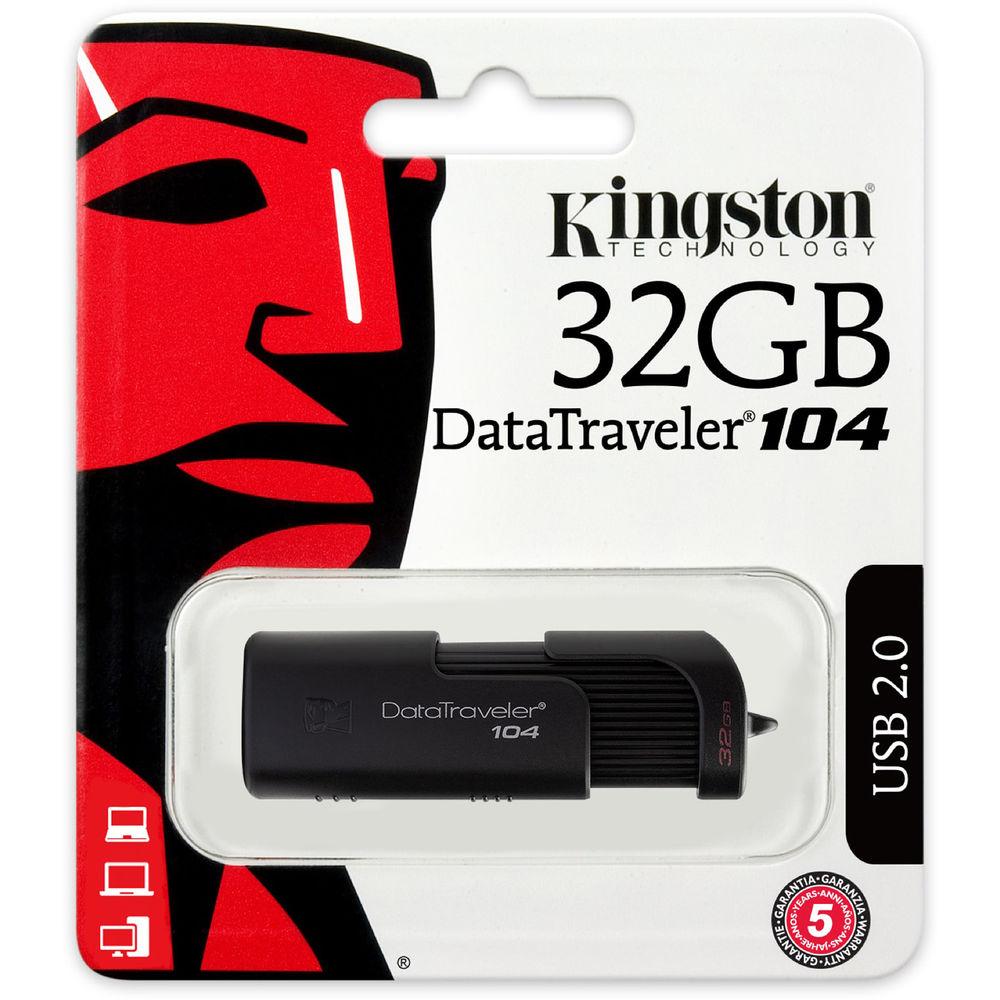 Kingston 32GB DataTraveler 104 USB 2.0 Flash Drive