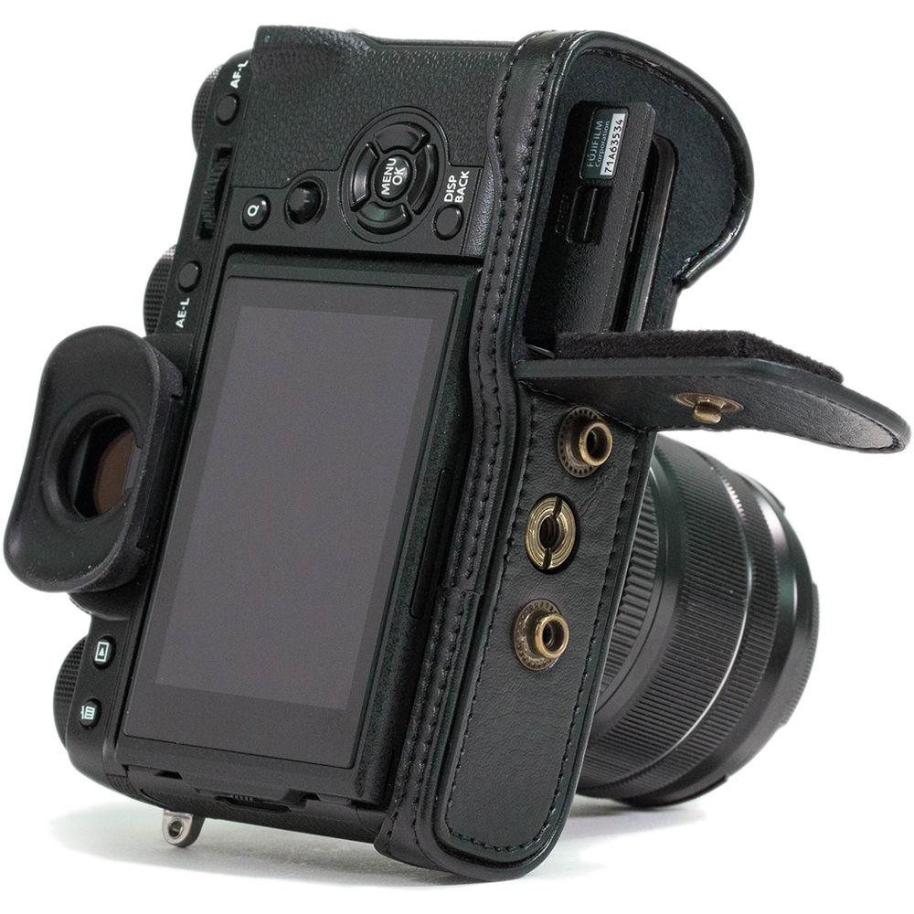 MegaGear MG870 Ever Ready Leather Case with Bottom Opening for Fujifilm X-T2 with 18-55mm