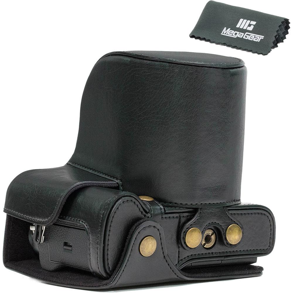 MegaGear MG870 Ever Ready Leather Case with Bottom Opening for Fujifilm X-T2 with 18-55mm