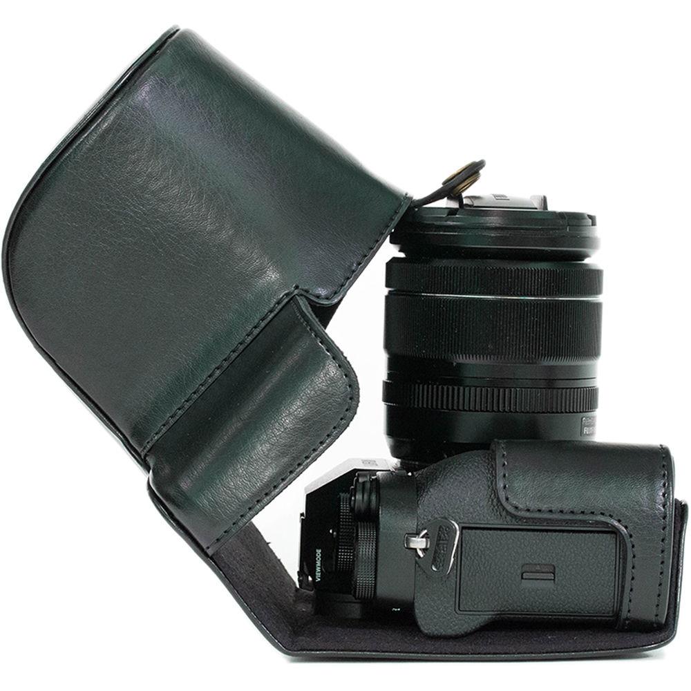 MegaGear MG870 Ever Ready Leather Case with Bottom Opening for Fujifilm X-T2 with 18-55mm