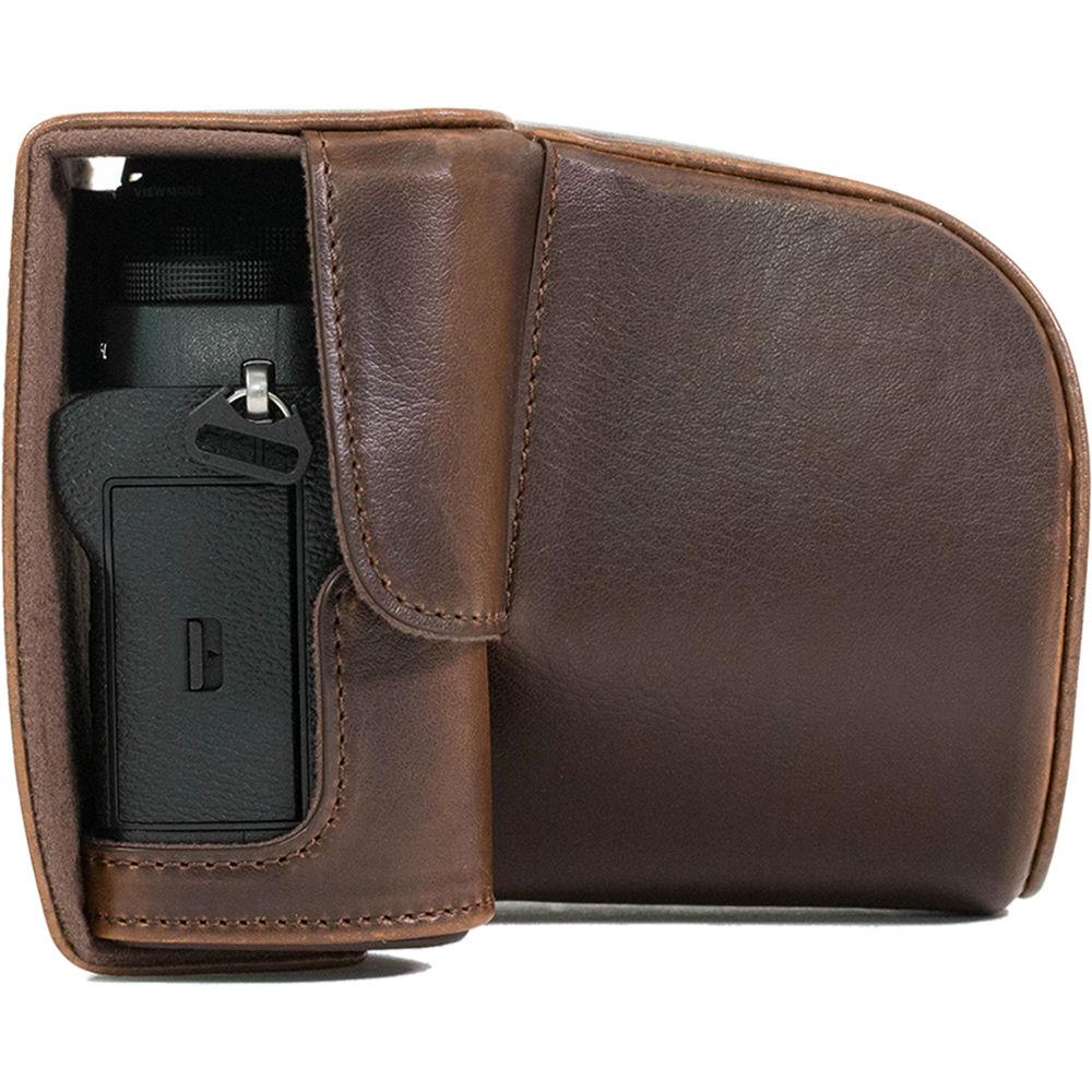 MegaGear MG871 Ever Ready Leather Case with Bottom Opening for Fujifilm X-T2 with 18-55mm