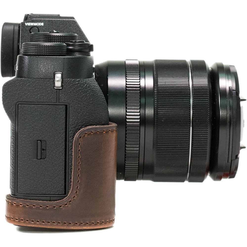 MegaGear MG871 Ever Ready Leather Case with Bottom Opening for Fujifilm X-T2 with 18-55mm