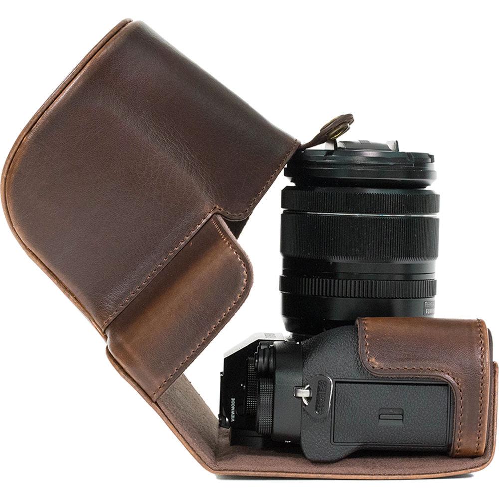 MegaGear MG871 Ever Ready Leather Case with Bottom Opening for Fujifilm X-T2 with 18-55mm