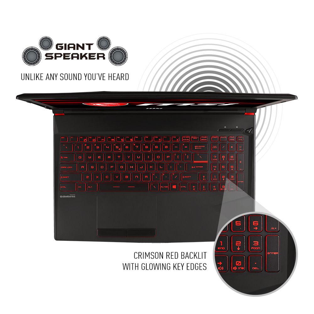 MSI 15.6" GL63 Gaming Laptop