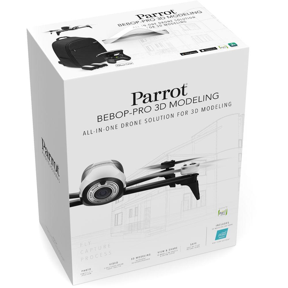 Parrot Bebop Pro 3D Modeling Drone with 14 Megapixel Flight Camera