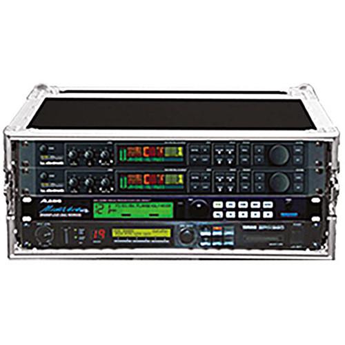 ProX X-4UE Deluxe Effects Rack with Handles, 14" Deep