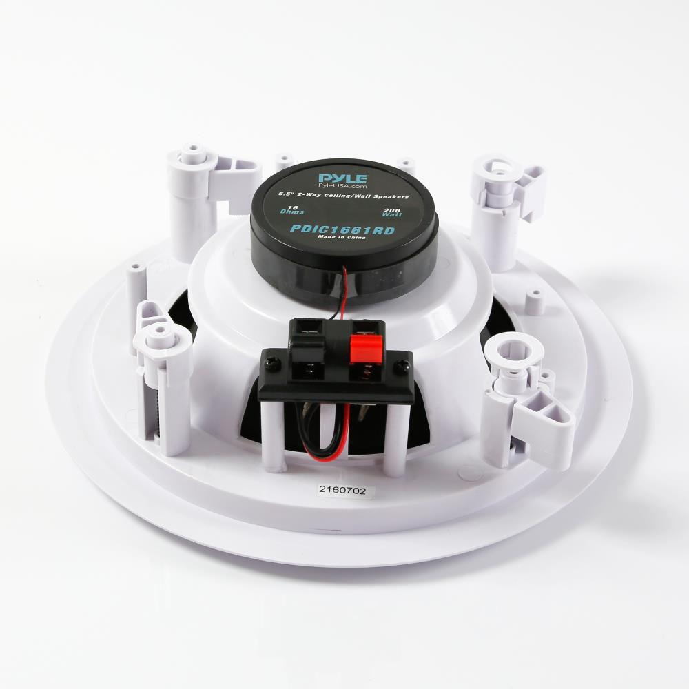 Pyle Pro 6.25" In-Wall In-Ceiling 200W 2-Way Stereo Speakers