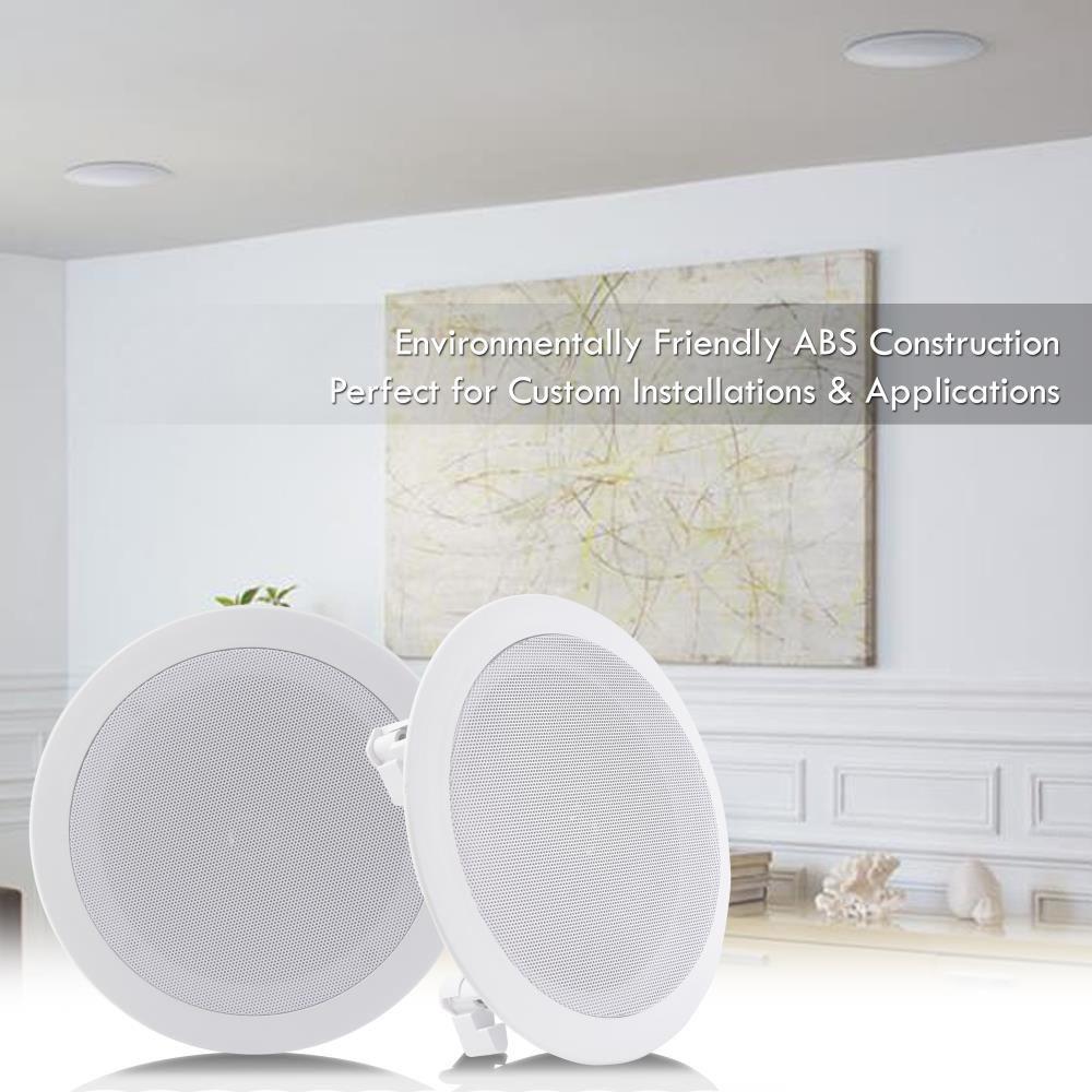 Pyle Pro 6.25" In-Wall In-Ceiling 200W 2-Way Stereo Speakers