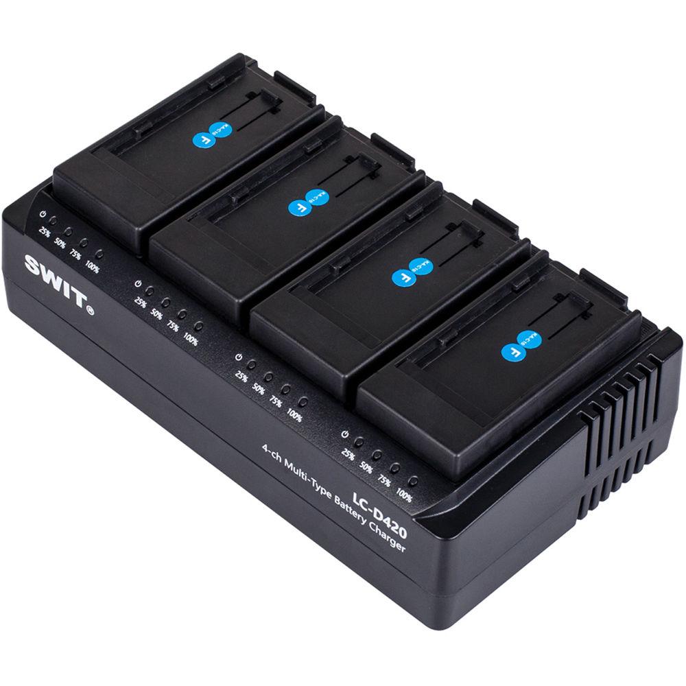 SWIT 4-Ch Simultaneous DV Battery Charger For Sony L Series Batteries