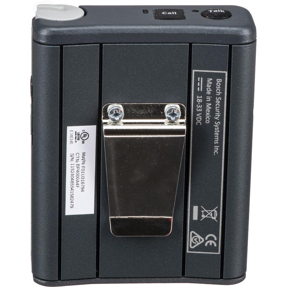 Telex BP4000A4F Single-Channel Portable Beltpack Headset Station