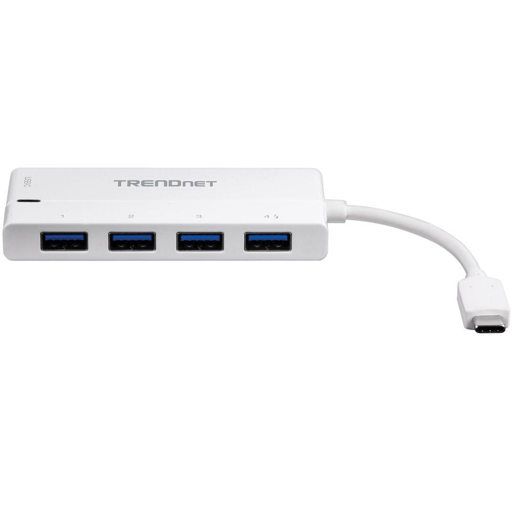 TRENDnet 4-Port USB 3.0 Type-C Hub with Power Delivery