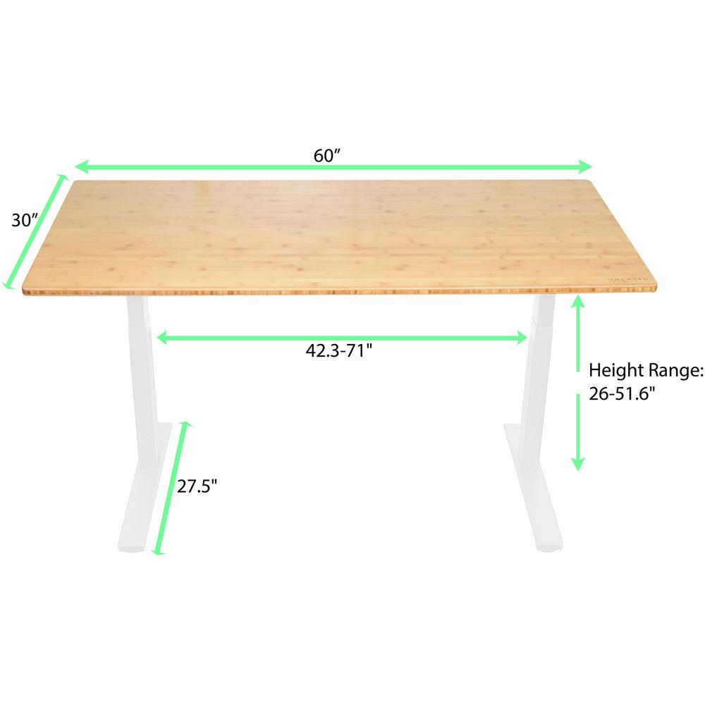 Uncaged Ergonomics 48x30" Bamboo Electric Standing Desk