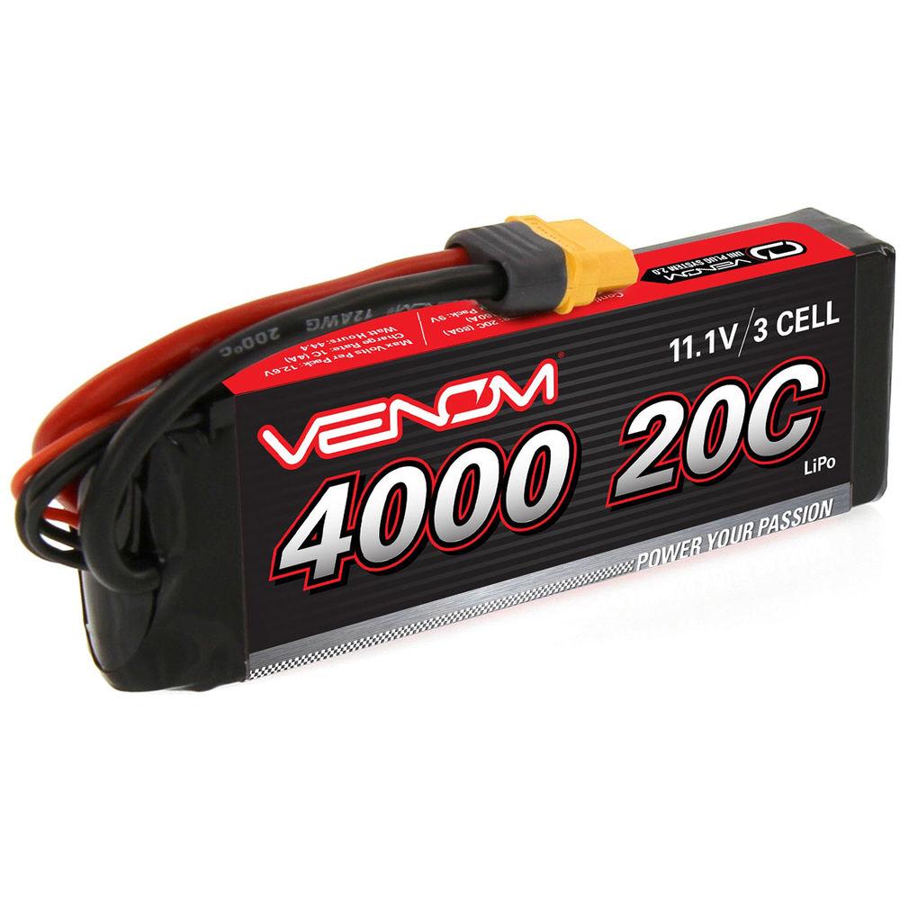 Venom Group 11.1V 4000mAh LiPo Battery with Interchangeable Connectors