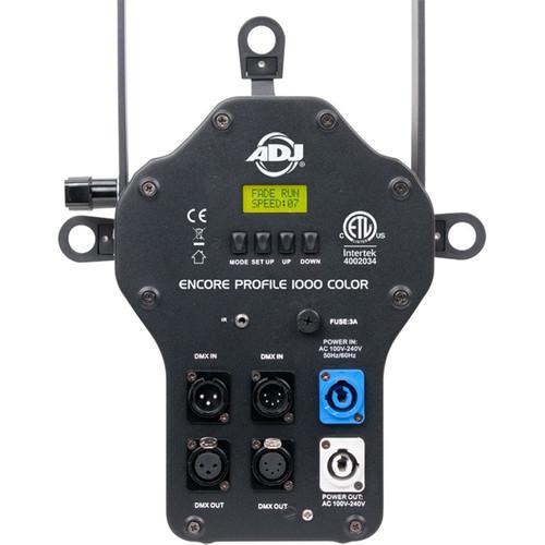 American DJ Encore Profile 1000 Color RGBW LED Ellipsoidal with Manual Zoom and 12-30° Zoom