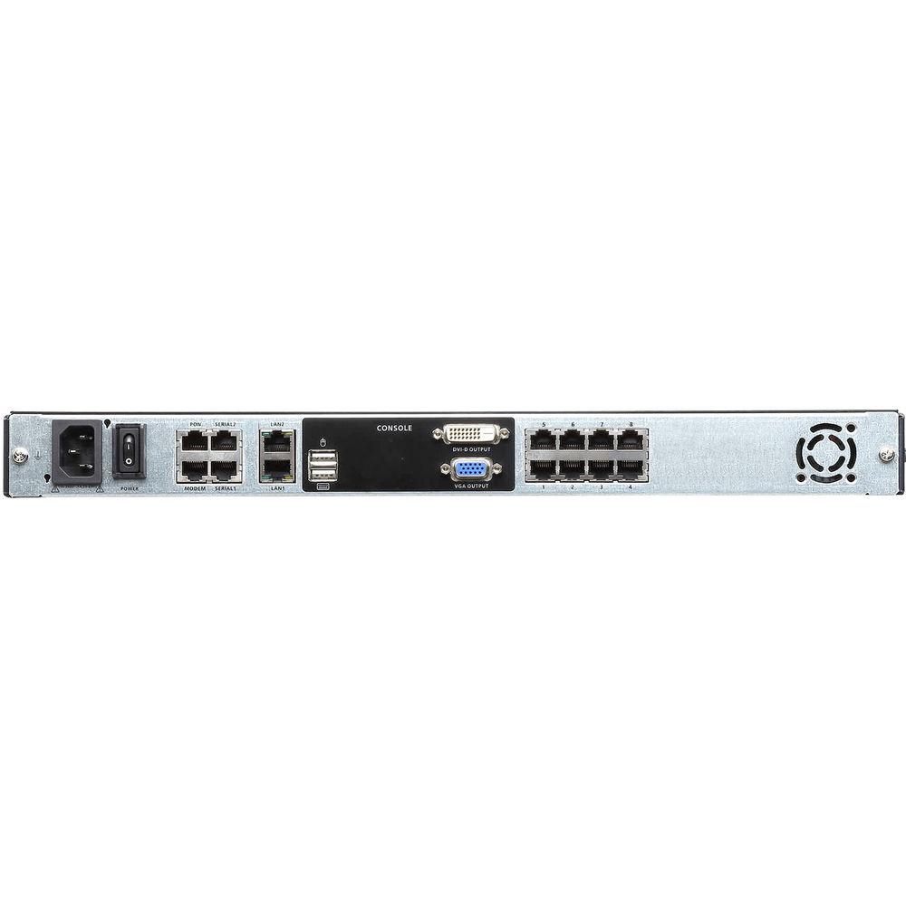 ATEN 8-Port Cat5 Dual Rail LCD KVM over IP Switch with Rackmount Kit, ATEN, 8-Port, Cat5, Dual, Rail, LCD, KVM, over, IP, Switch, with, Rackmount, Kit