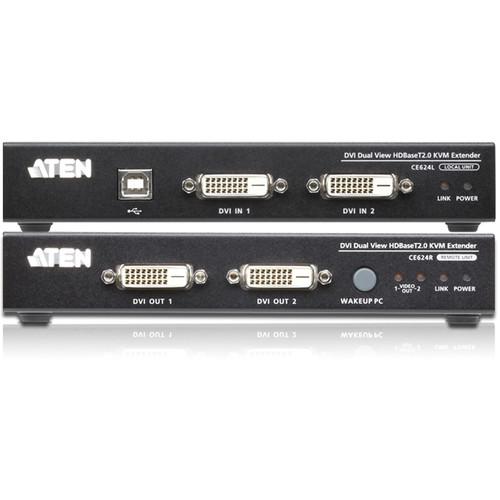 ATEN USB DVI Dual View HDBaseT 2.0 KVM Extender