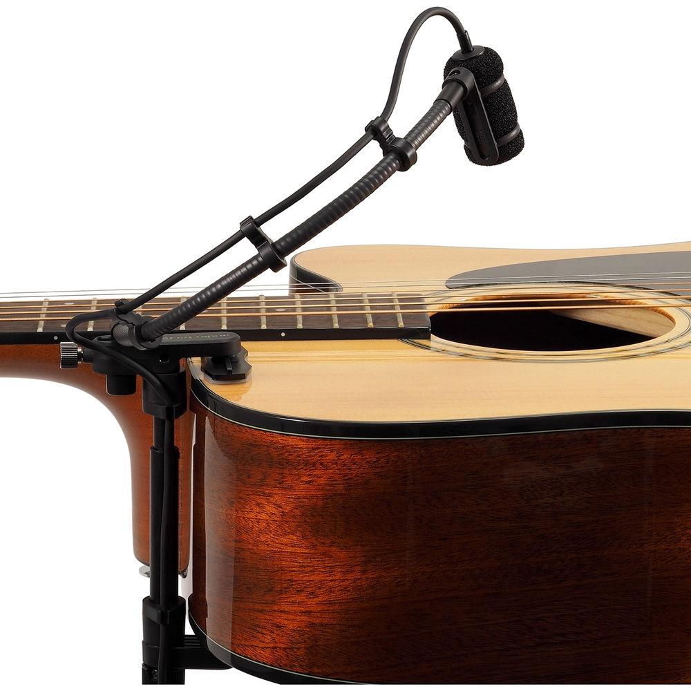 Audio-Technica ATM350GL Cardioid Condenser Instrument Microphone with Guitar Mounting System