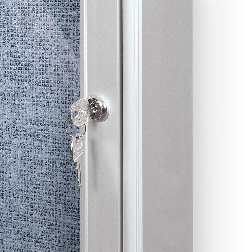 Best Rite Indoor Enclosed Two-Door Bulletin Board Cabinet