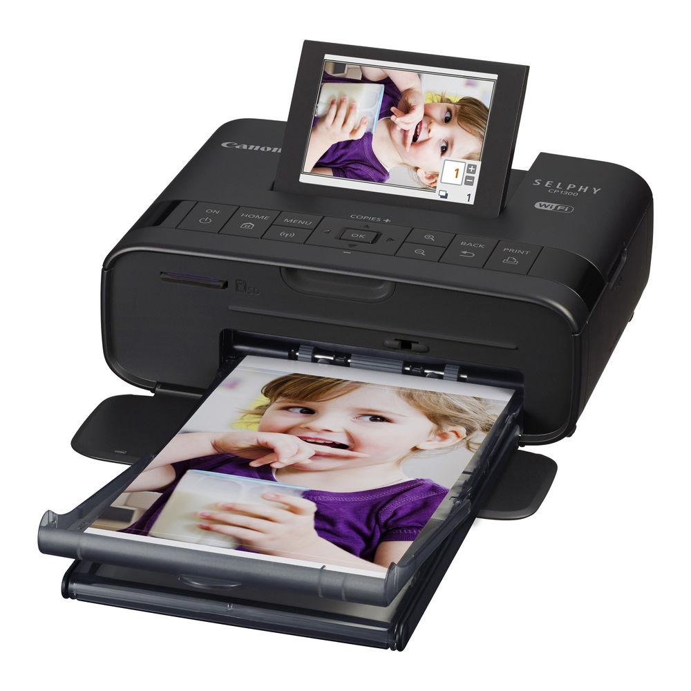 Canon SELPHY CP1300 Compact Photo Printer Battery Bundle