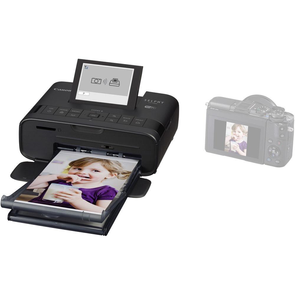 Canon SELPHY CP1300 Compact Photo Printer Battery Bundle