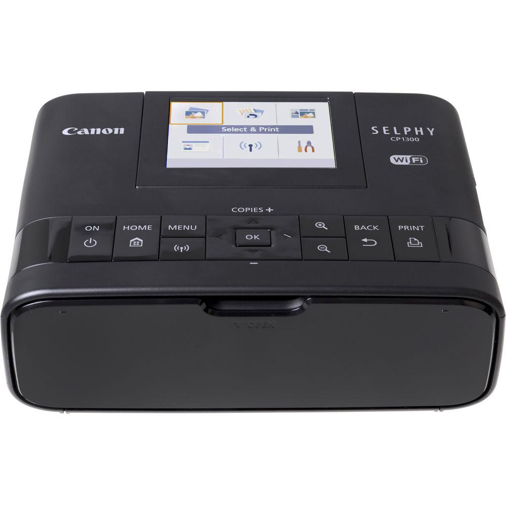 Canon SELPHY CP1300 Compact Photo Printer Battery Bundle