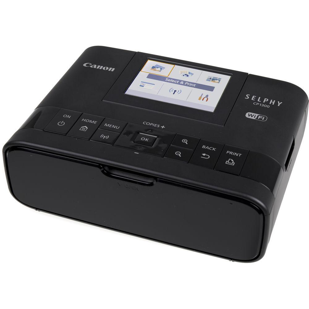 Canon SELPHY CP1300 Compact Photo Printer Battery Bundle