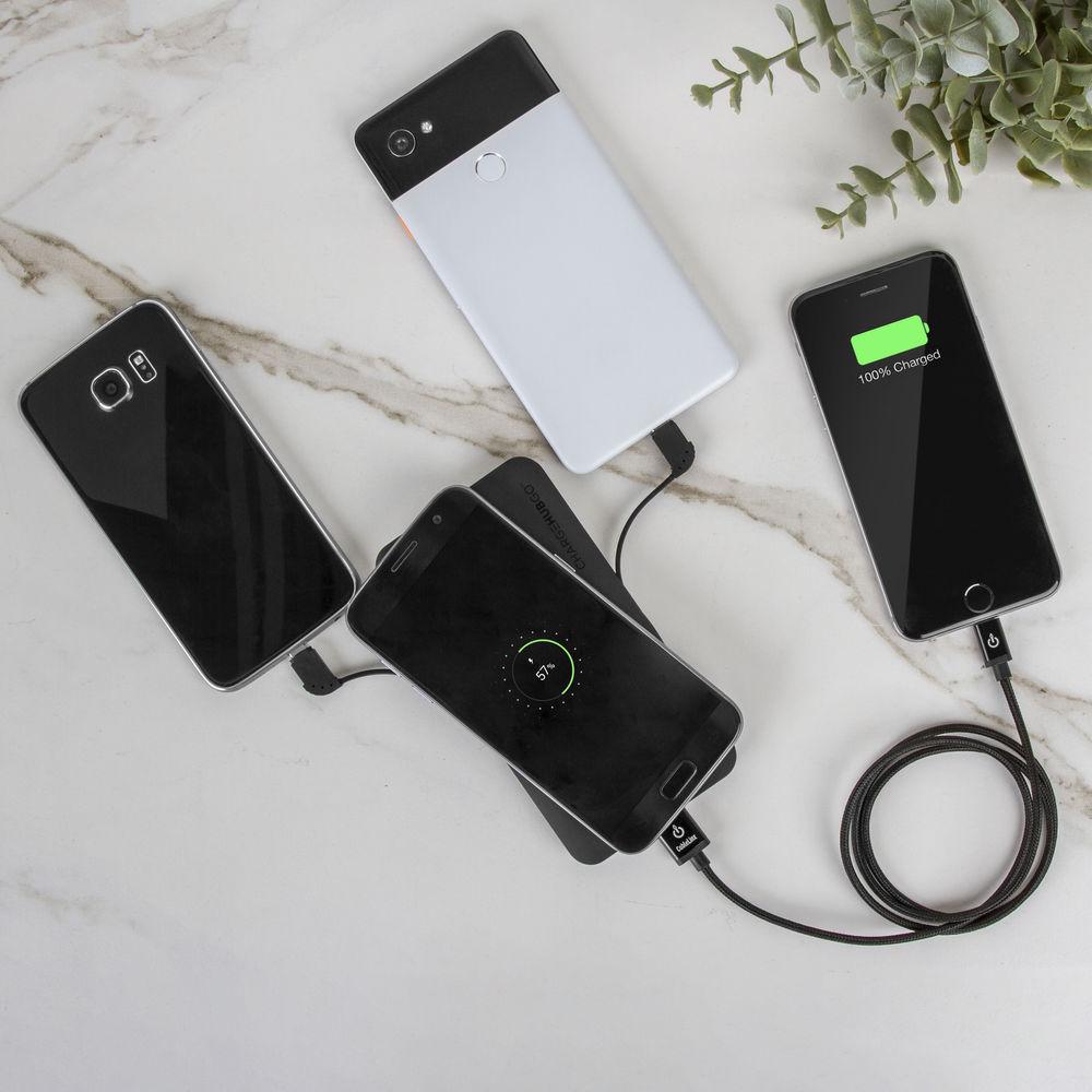 ChargeHub Go Wireless Power Bank with Charging Cables