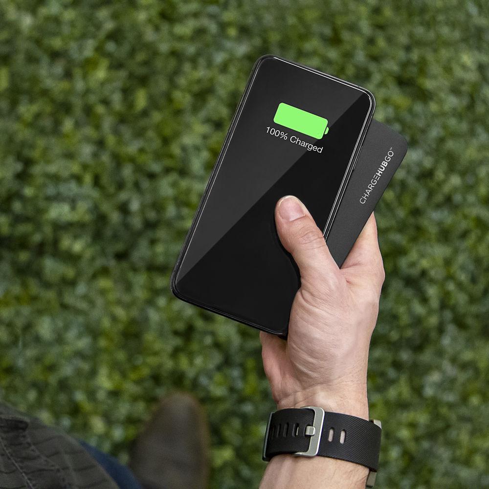 ChargeHub Go Wireless Power Bank with Charging Cables