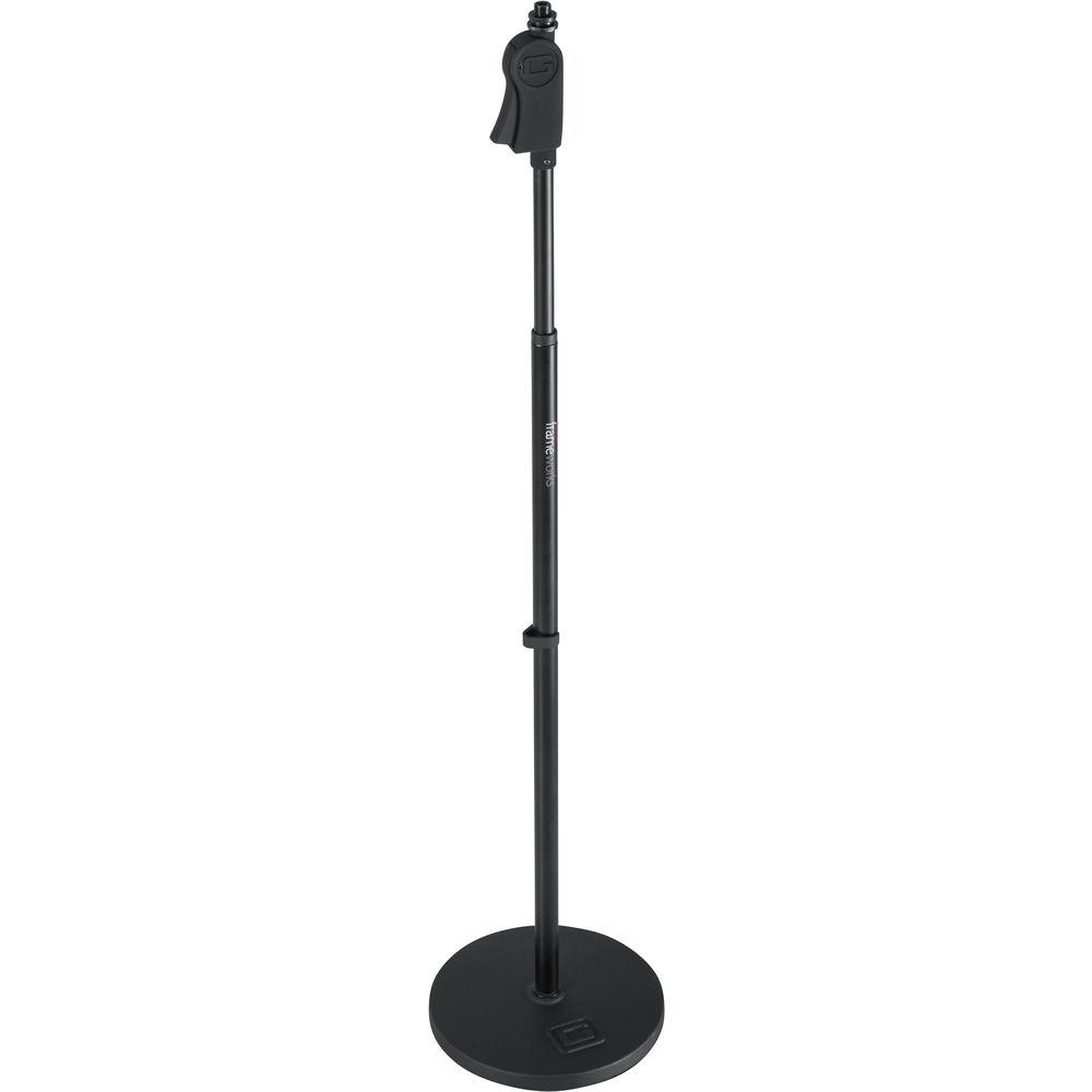 Gator Cases Frameworks 10" Roundbase Mic Stand with Standard Twist Clutch