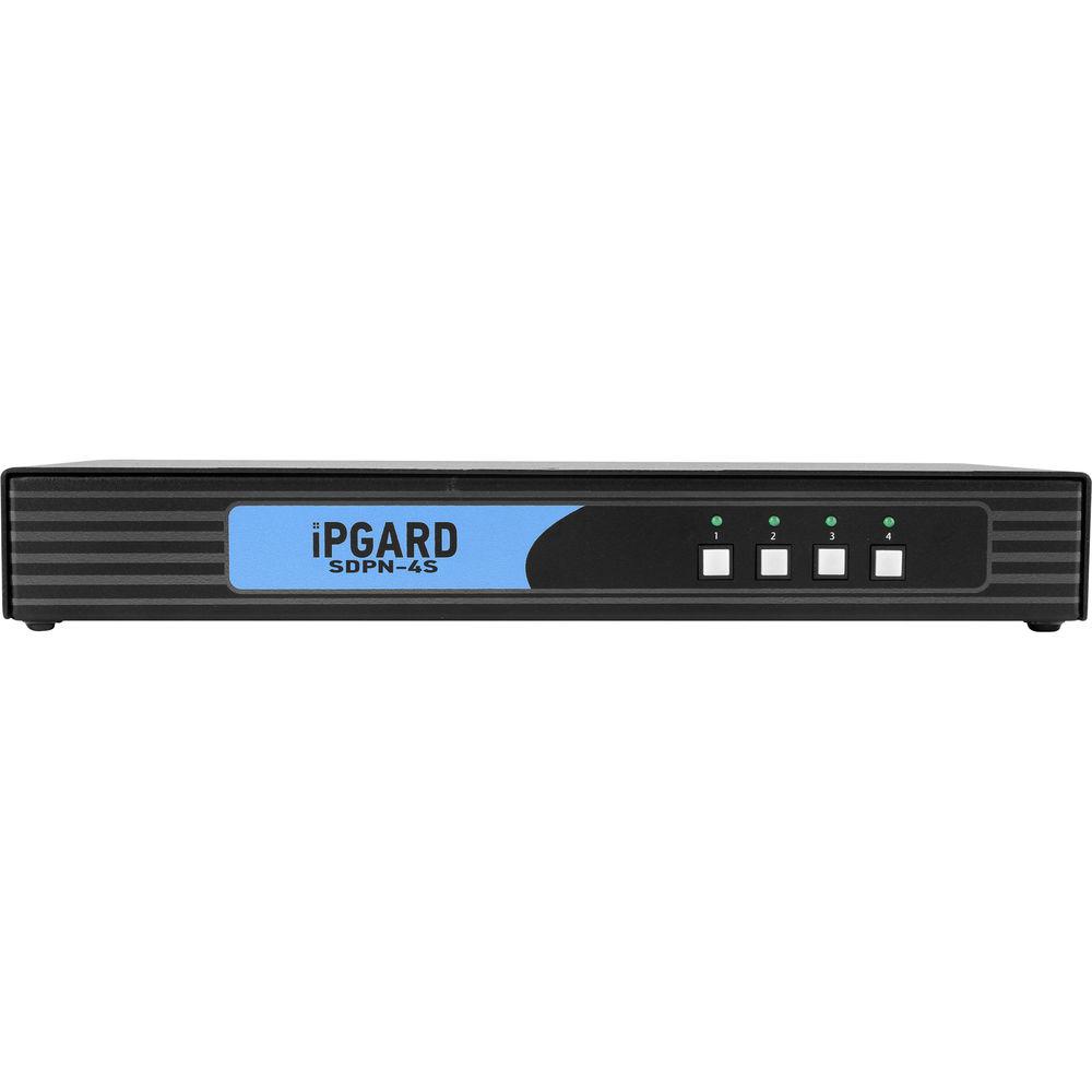 IPGard SDPN-4S 4-Port Single-Head 4K DisplayPort KVM Switch