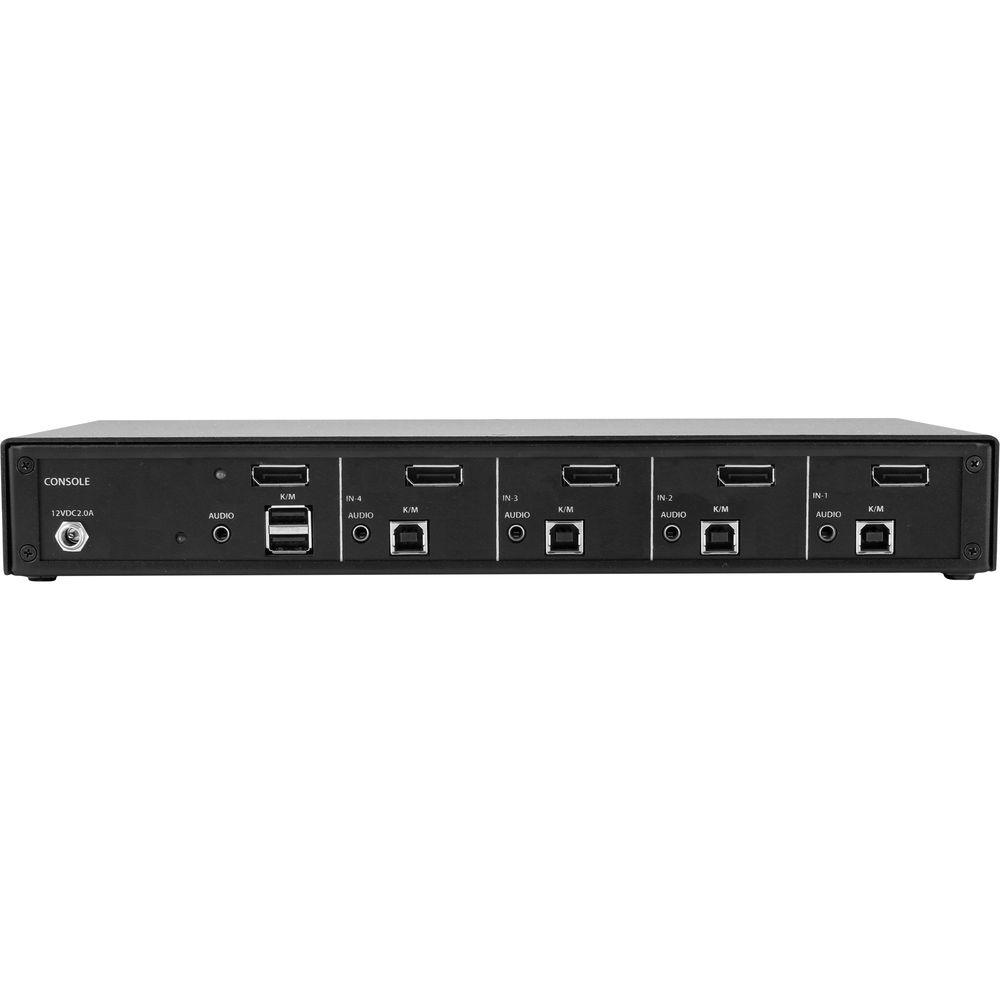 IPGard SDPN-4S 4-Port Single-Head 4K DisplayPort KVM Switch, IPGard, SDPN-4S, 4-Port, Single-Head, 4K, DisplayPort, KVM, Switch