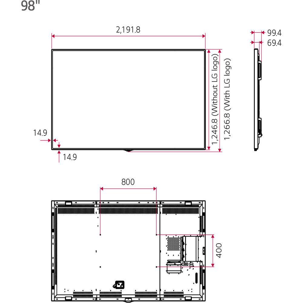 LG 98UH5E 98" Ultra HD 4K Display